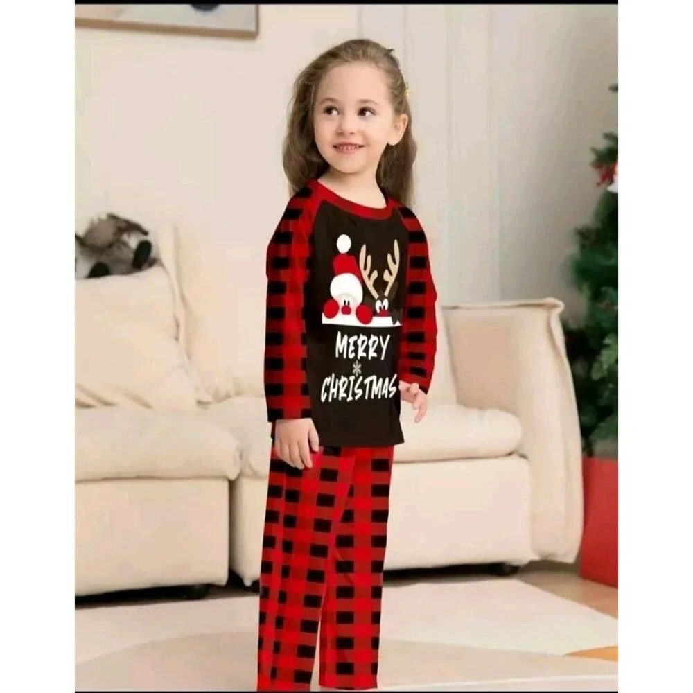 Pajamas 2T New Boys Or Girls Christmas With Santa And Reindeer Childs Toddler